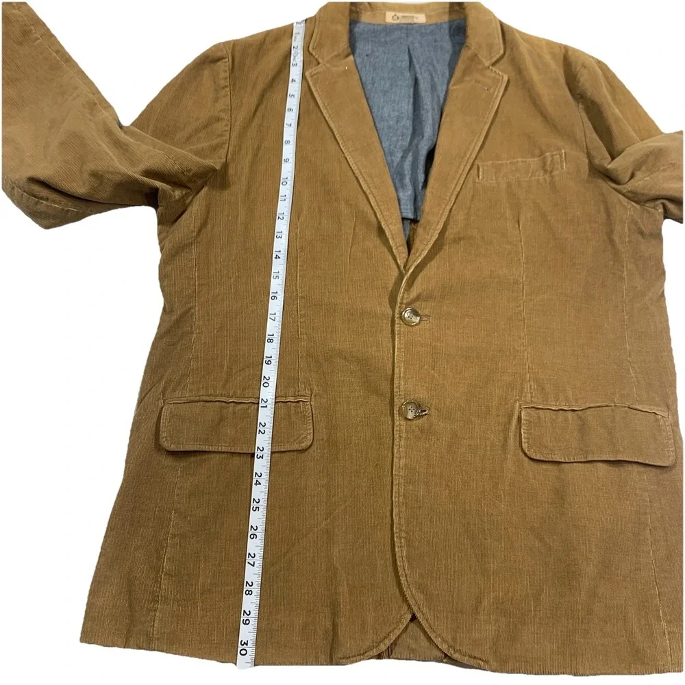 J Crew Ludlow‎ Corduroy Jacket Men's Size XL  Brown 100% Cotton Preppy Blazer